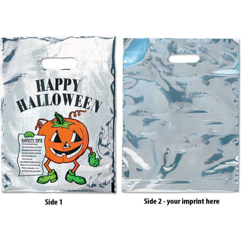 Silver Reflective Pumpkin Bag